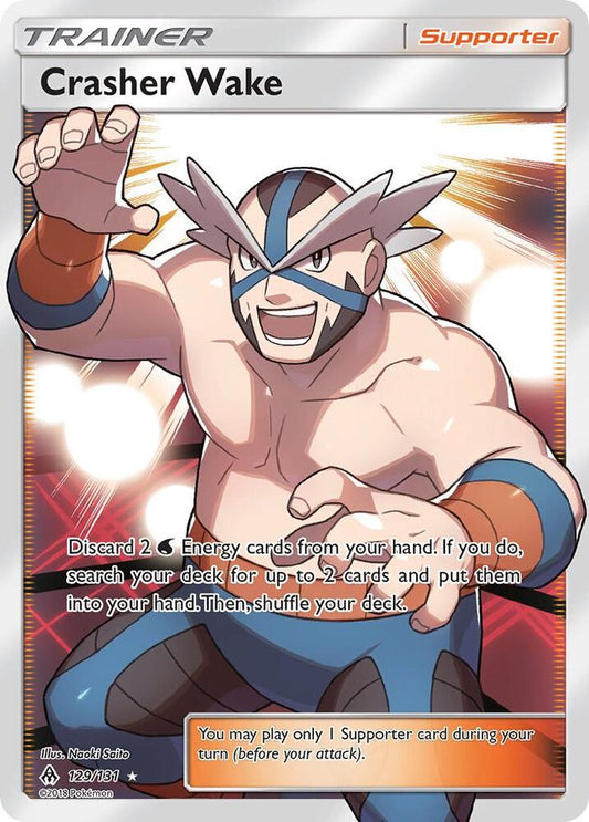 Crasher Wake - 129/131 - Rare Ultra (Inglés Foil NM)