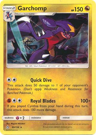 Garchomp - 99/156 (Cracked Ice Holo) - 099/156 - Rare (Inglés Foil LP)