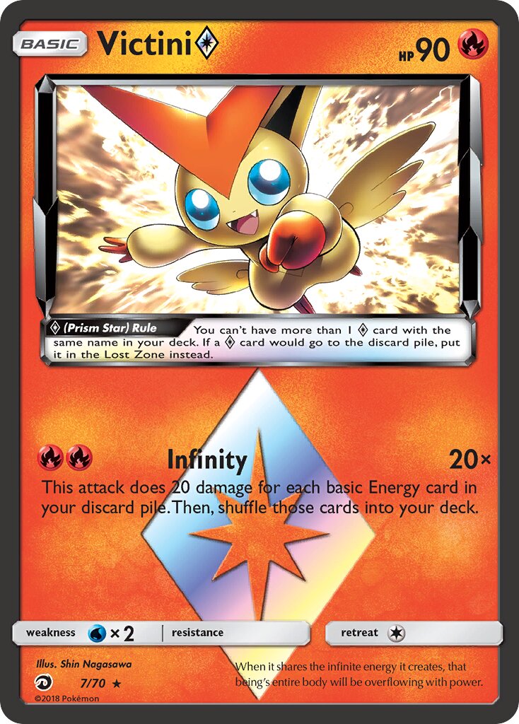 Victini ◇ - 7/70 - Rare Prism Star (Inglés Foil NM)