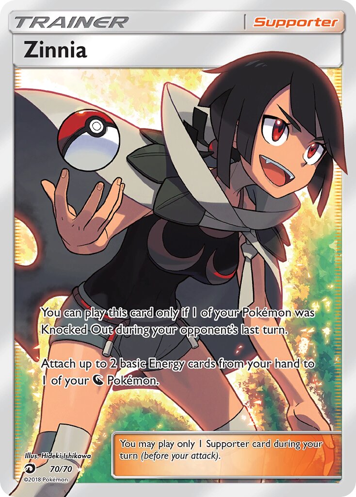 Zinnia - 70/70 - Rare Ultra (Inglés Foil NM)