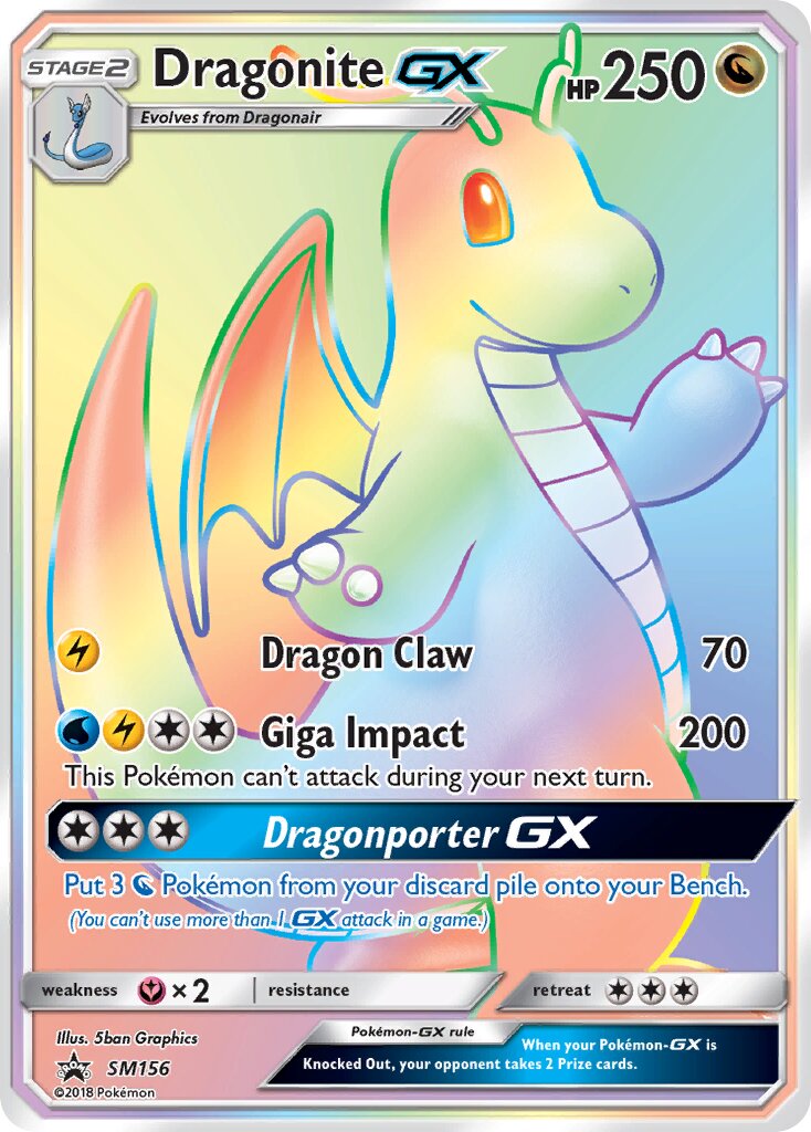 Dragonite-GX - SM156 - Promo (Inglés Foil NM)
