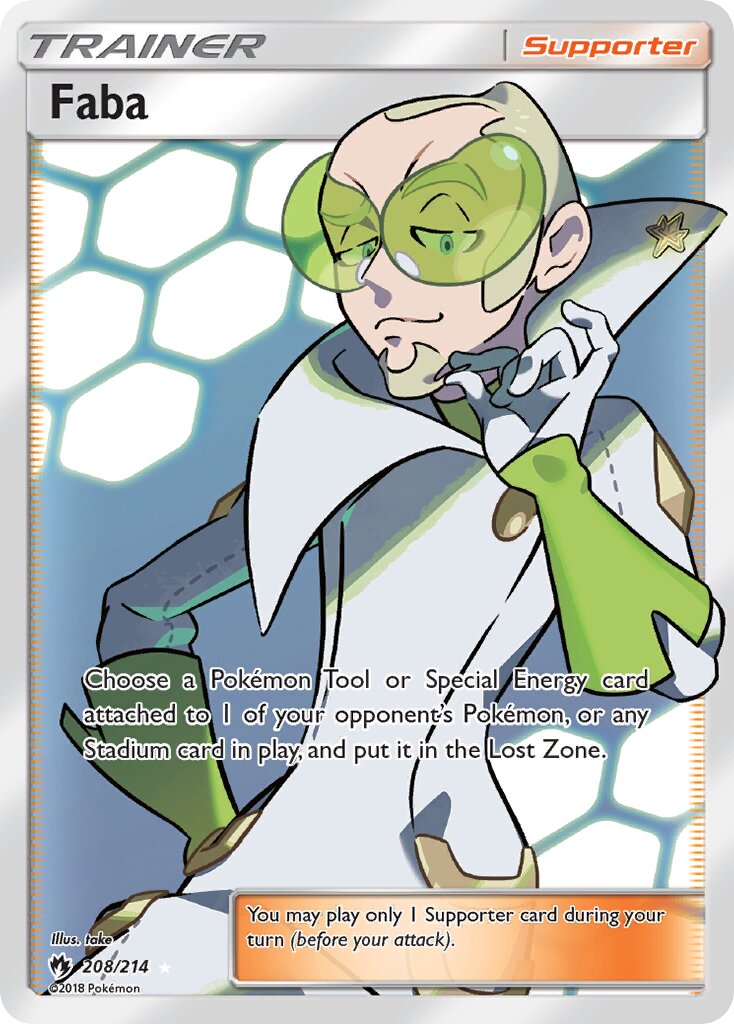 Faba - 208/214 - Rare Ultra (Inglés Foil NM)