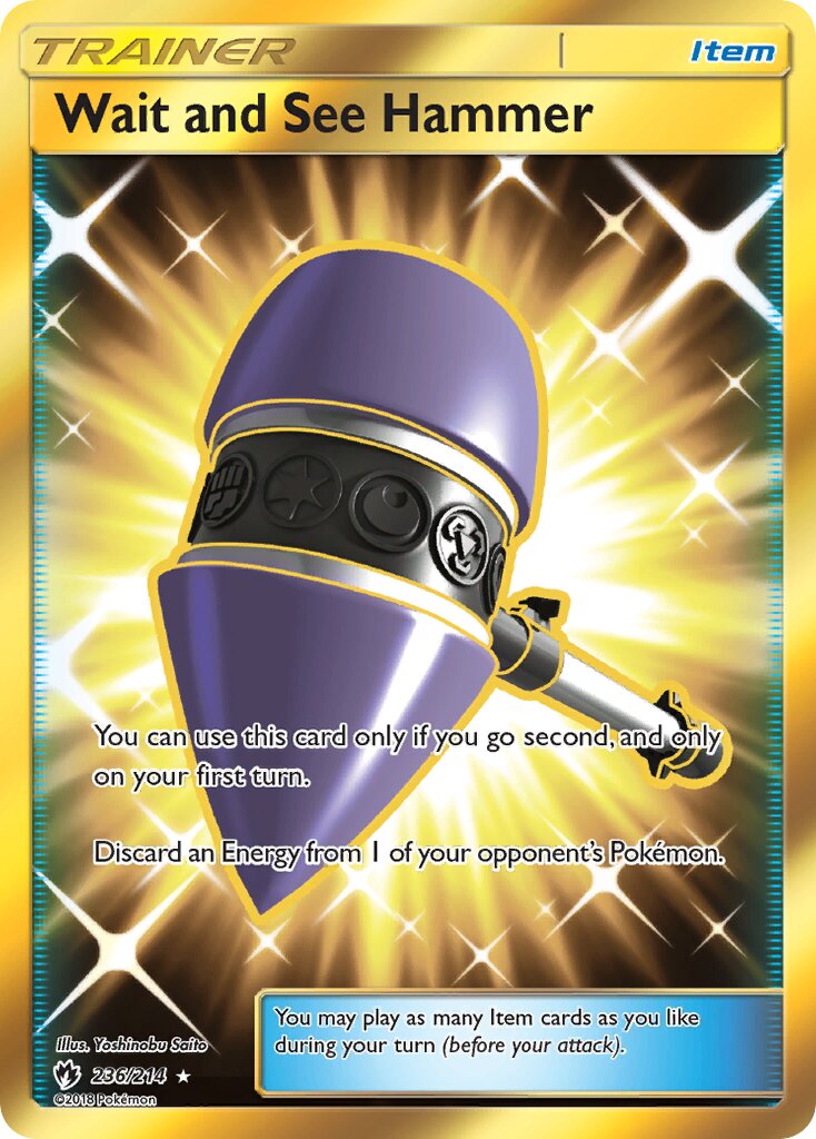 Wait and See Hammer - 236/214 - Rare Secret (Inglés Foil NM)