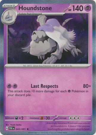 Houndstone - 043/091 - Holo Rare (Español)