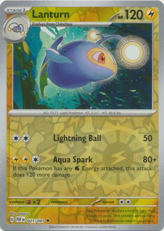 Lanturn - 021/091 - Uncommon Reverse Holo