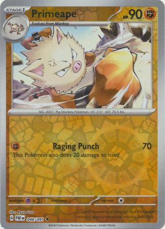 Primeape - 046/091 - Uncommon Reverse Holo (Español)
