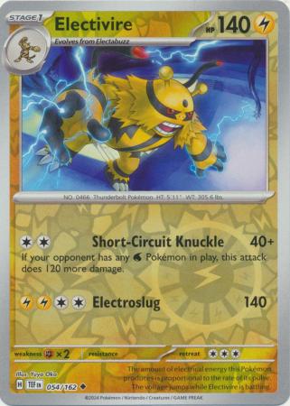 Electivire - 054/162 - Uncommon Reverse Holo (Español)