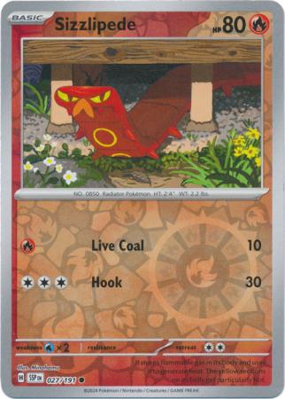 Sizzlipede - 027/191 - Common Reverse Holo