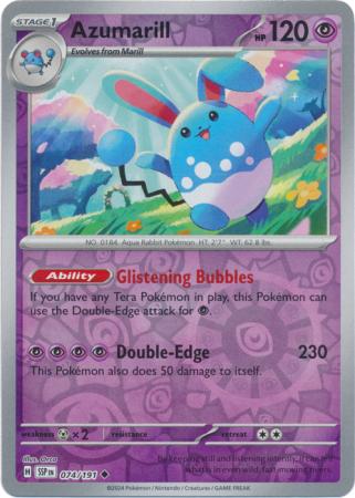 Azumarill - 074/191 - Uncommon Reverse Holo (Español)