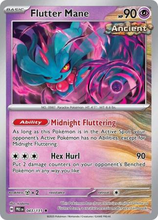 Flutter Mane - 043/131 - Holo Rare (Español)