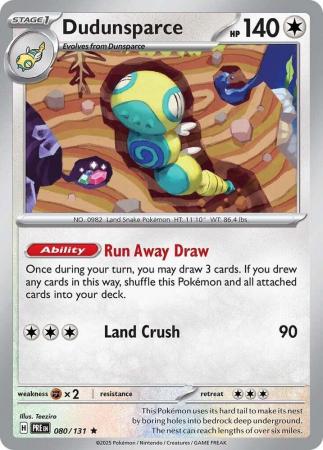Dudunsparce - 080/131 - Holo Rare (Español)