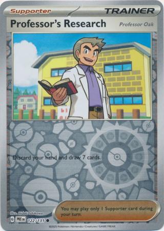 Professor's Research (Professor Oak) - 122/131 - Common Reverse Holo (Español)
