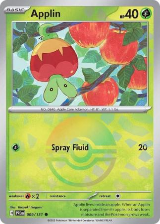 Applin - 009/131 - Common Pokeball Reverse Holo
