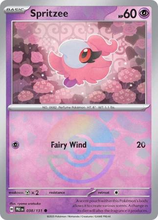 Spritzee - 038/131 - Common Pokeball Reverse Holo