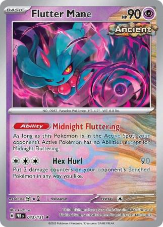 Flutter Mane - 043/131 - Pokeball Reverse Holo Rare