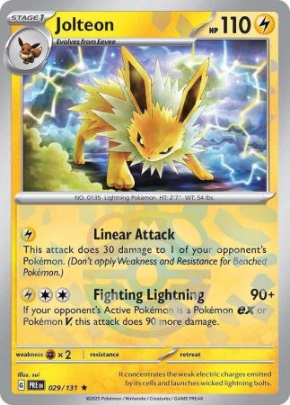 Jolteon - 029/131 - Master Ball Reverse Holo Rare