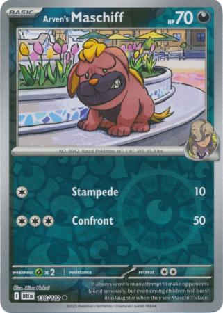 Arven's Maschiff - 138/182 - Common Reverse Holo