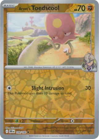 Arven's Toedscool - 109/182 - Common Reverse Holo (Español)