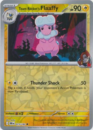 Team Rocket's Flaaffy - 073/182 - Common Reverse Holo (Español)