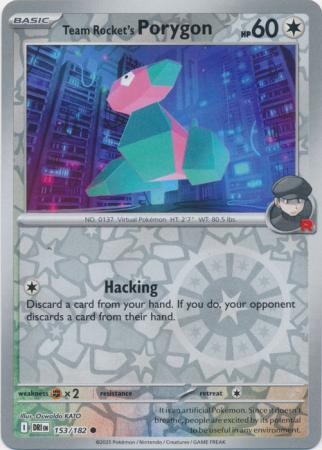 Team Rocket's Porygon - 153/182 - Common Reverse Holo (Español)