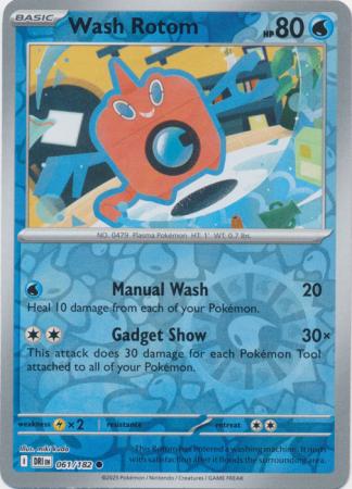 Wash Rotom - 061/182 - Common Reverse Holo
