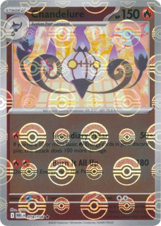 Chandelure (Poke Ball Pattern) - 018/086 - Reverse Holo Rare