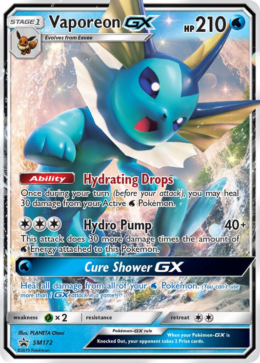 Vaporeon-GX - SM172 - Promo (Español Foil NM)