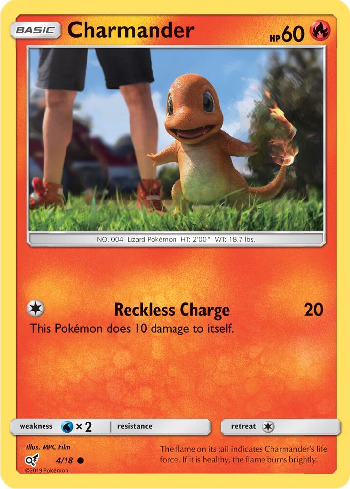 Charmander - 4/18 - Common (Inglés Foil LP)