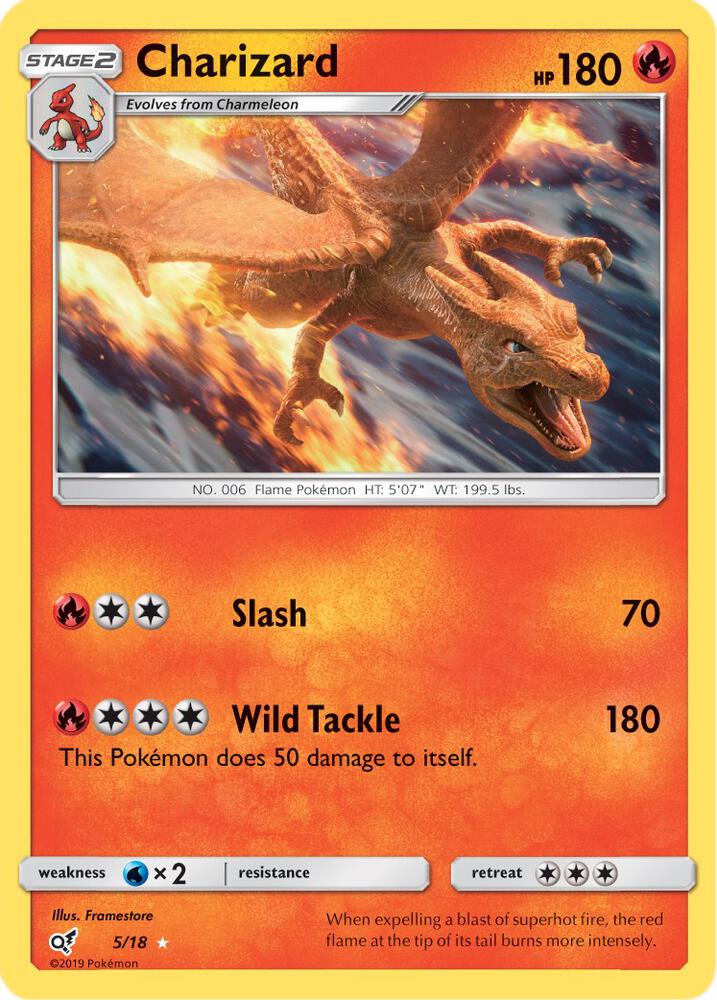 Charizard - 5/18 - Rare Ultra (Inglés Foil LP)