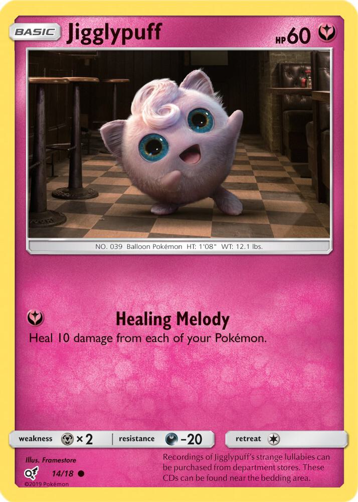 Jigglypuff - 14/18 - Common (Inglés Foil LP)