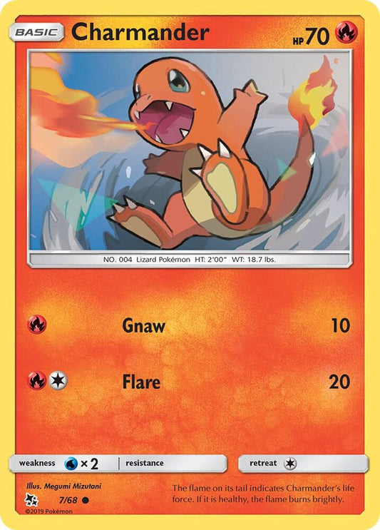 Charmander - 7/68 - Common (Inglés Reverse Holo NM)