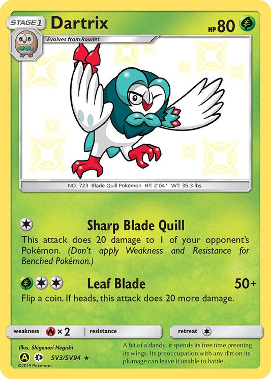 Dartrix - SV3/SV94 - Rare Shiny (Inglés Foil NM)