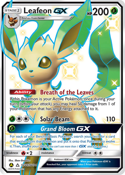 Leafeon-GX - SV46/SV94 - Rare Shiny GX (Español Foil NM)