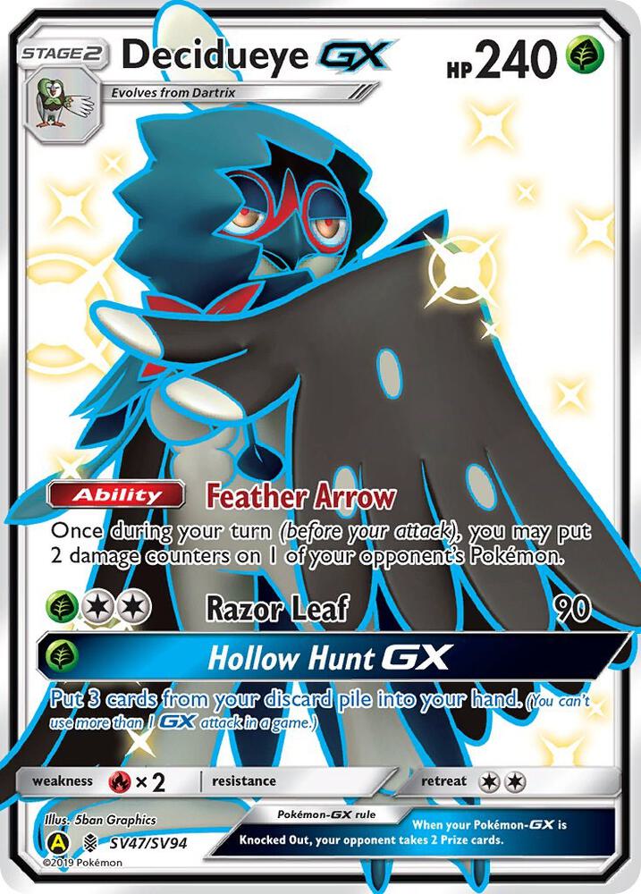Decidueye-GX - SV47/SV94 - Rare Shiny GX (Español Foil NM)