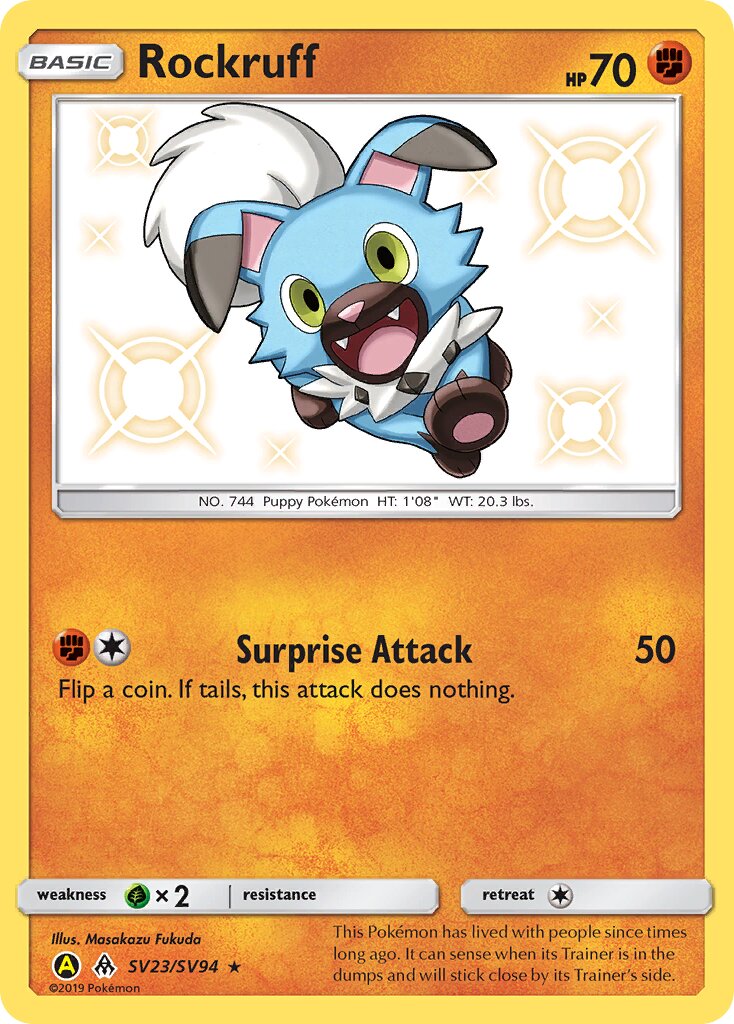 Rockruff - SV23/SV94 - Rare Shiny (Inglés Foil NM)