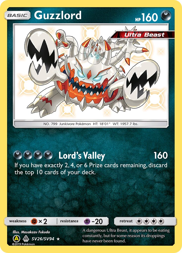 Guzzlord - SV26/SV94 - Rare Shiny (Inglés Foil NM)