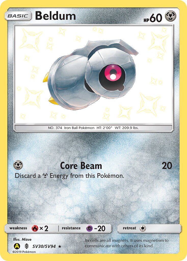 Beldum - SV30/SV94 - Rare Shiny (Inglés Foil NM)