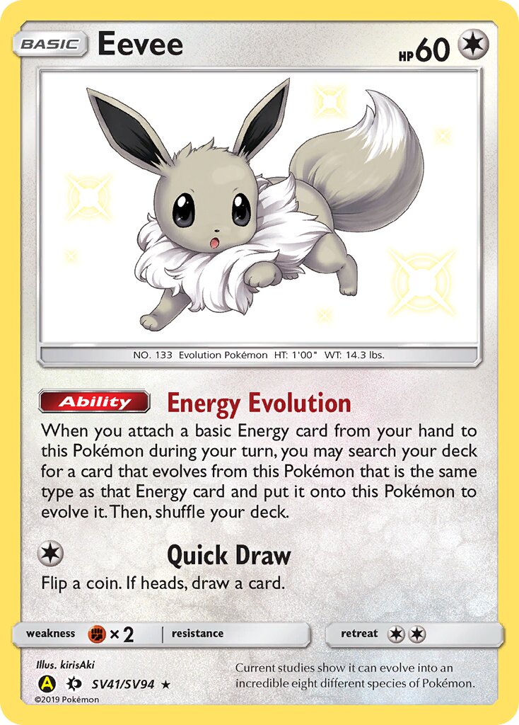 Eevee - SV41/SV94 - Rare Shiny (Inglés Foil NM)