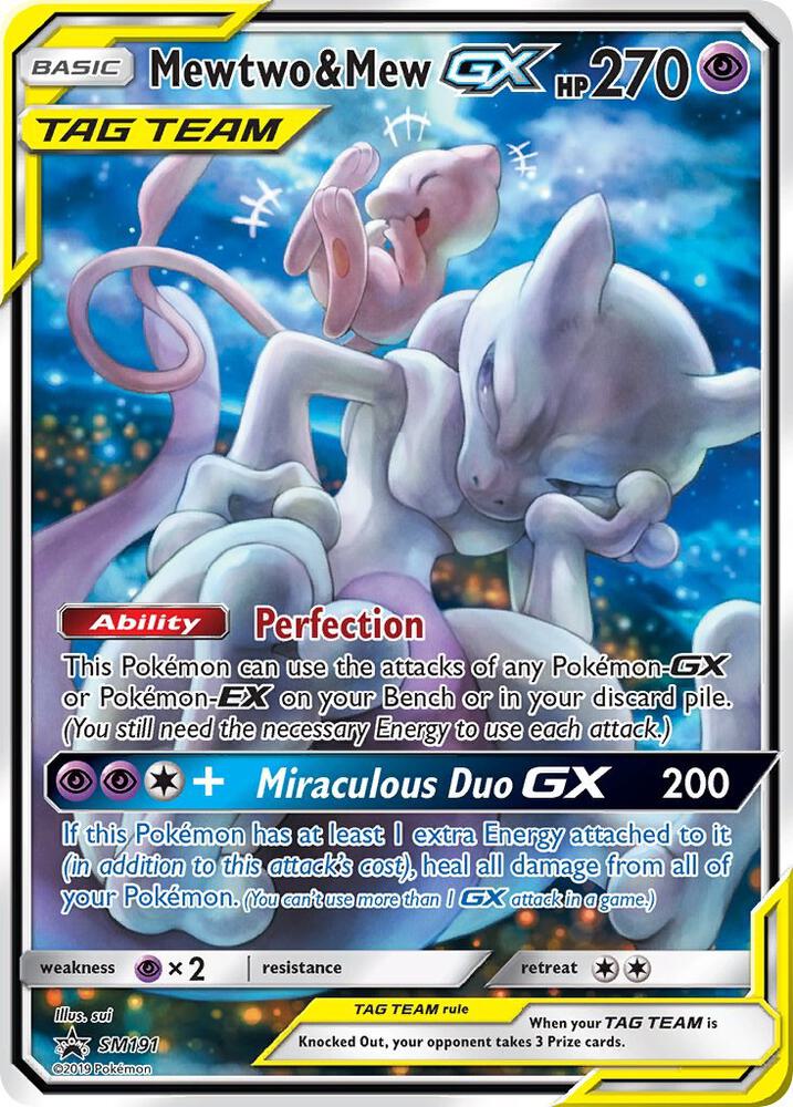 Mewtwo & Mew-GX - SM191 - Promo (Español Foil LP)