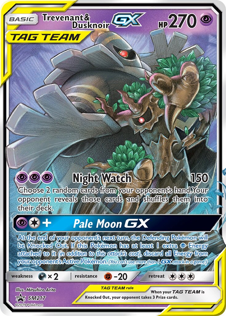 Trevenant & Dusknoir-GX - SM217 - Promo (Inglés Foil NM)