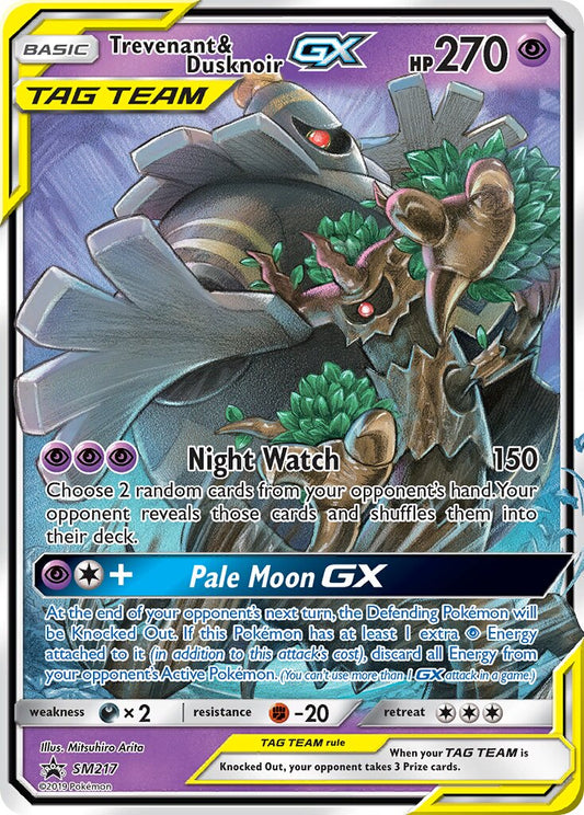 Trevenant & Dusknoir-GX - SM217 - Promo (Inglés Foil NM)
