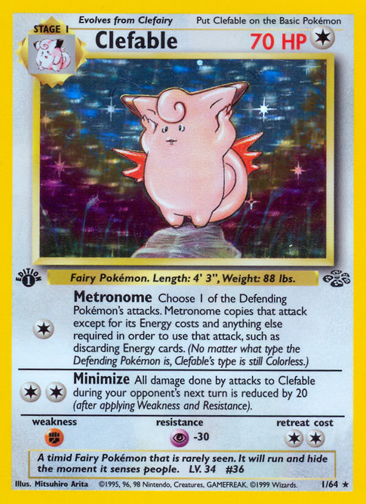 Clefable - 001/64 - Holo Rare (HP)