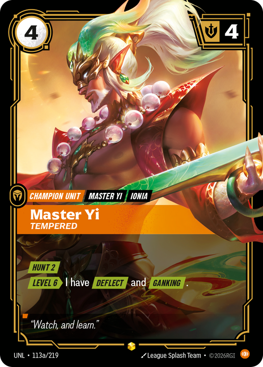 Master Yi - Tempered (Alternate Art) - 113