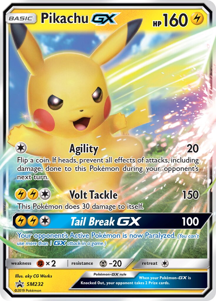 Pikachu-GX - SM232 - Promo (Inglés Foil NM)