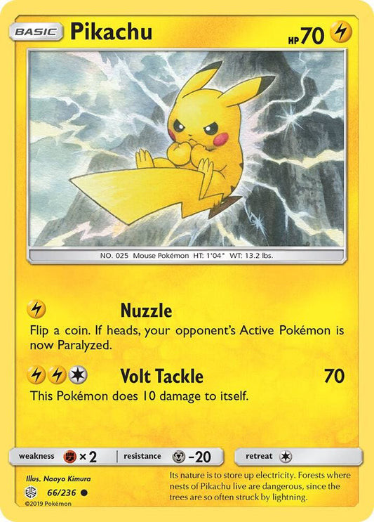 Pikachu - 66/236 - Common (Inglés Reverse Holo NM)