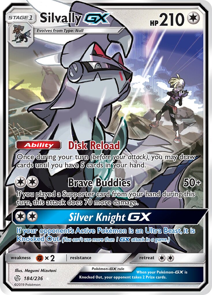 Silvally-GX - 184/236 - Rare Holo GX (Inglés Foil NM)