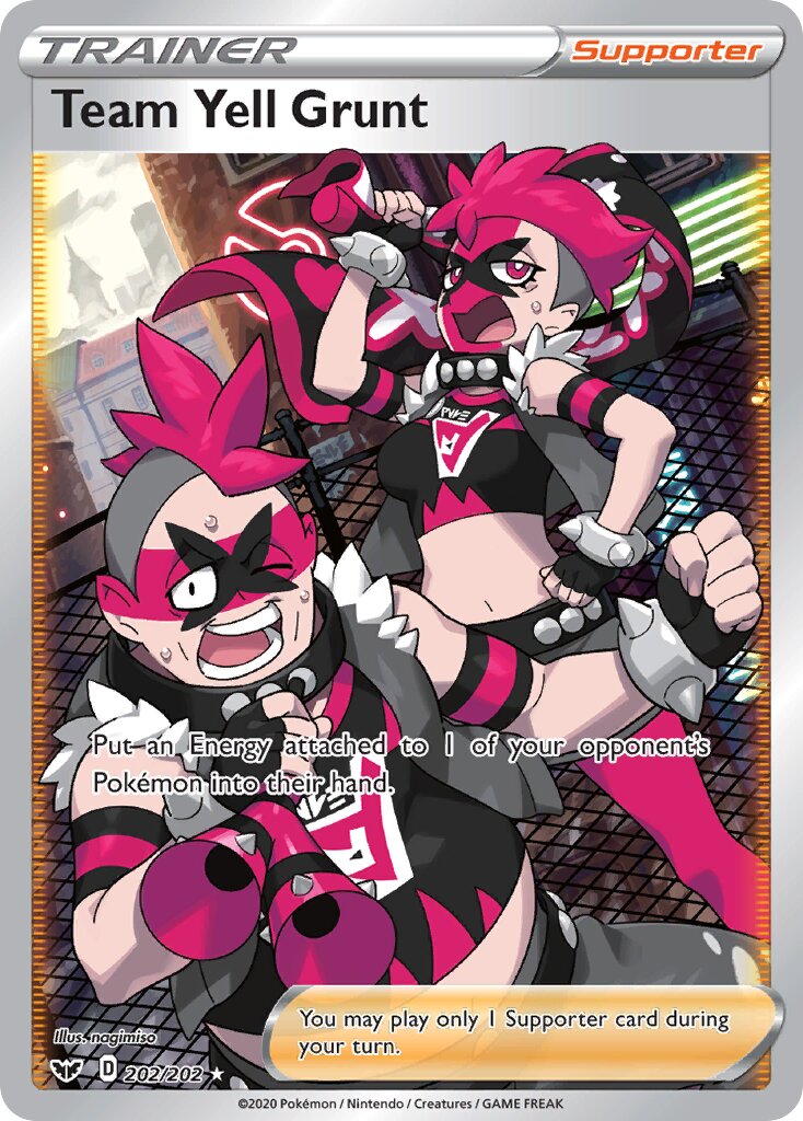 Team Yell Grunt - 202/202 - Rare Ultra (Inglés Foil NM)