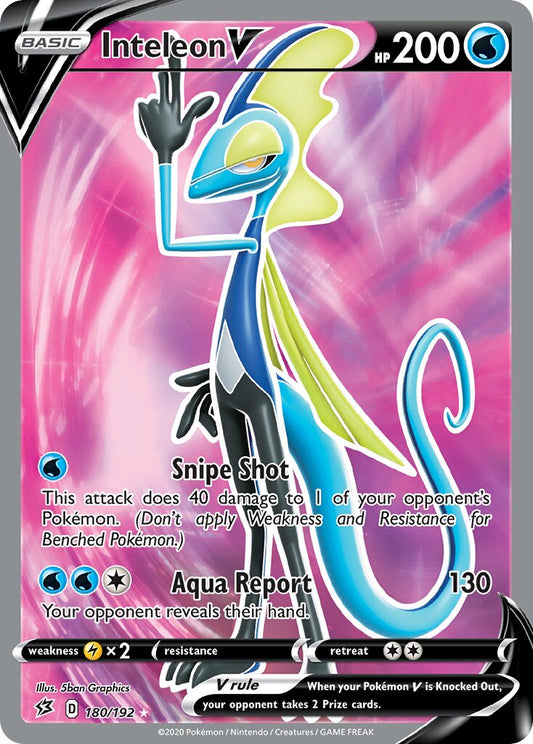 Inteleon V - 180/192 - Rare Ultra (Inglés Foil NM)