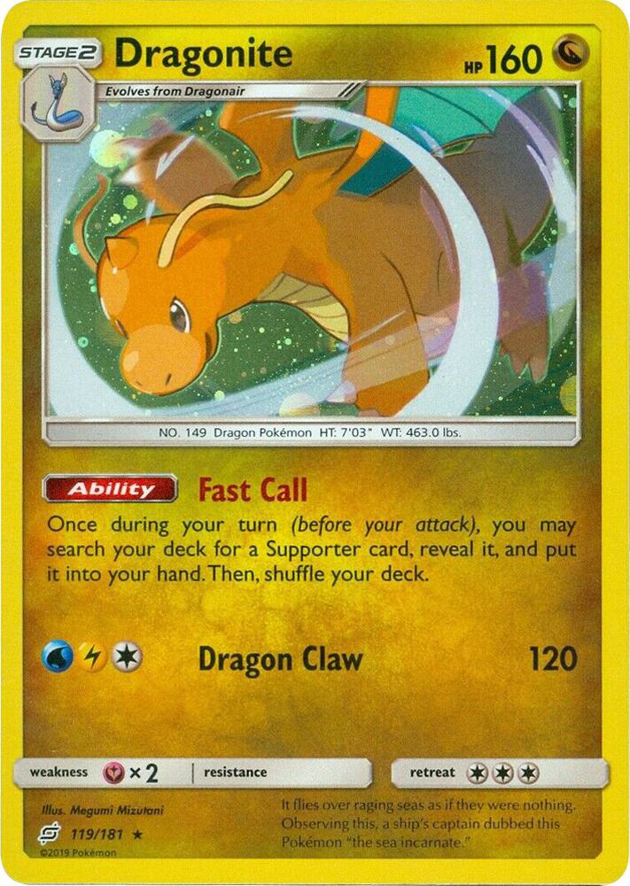 Dragonite - 119/181 (Cosmos Holo) - 119/181 - Promo (Inglés Foil LP)