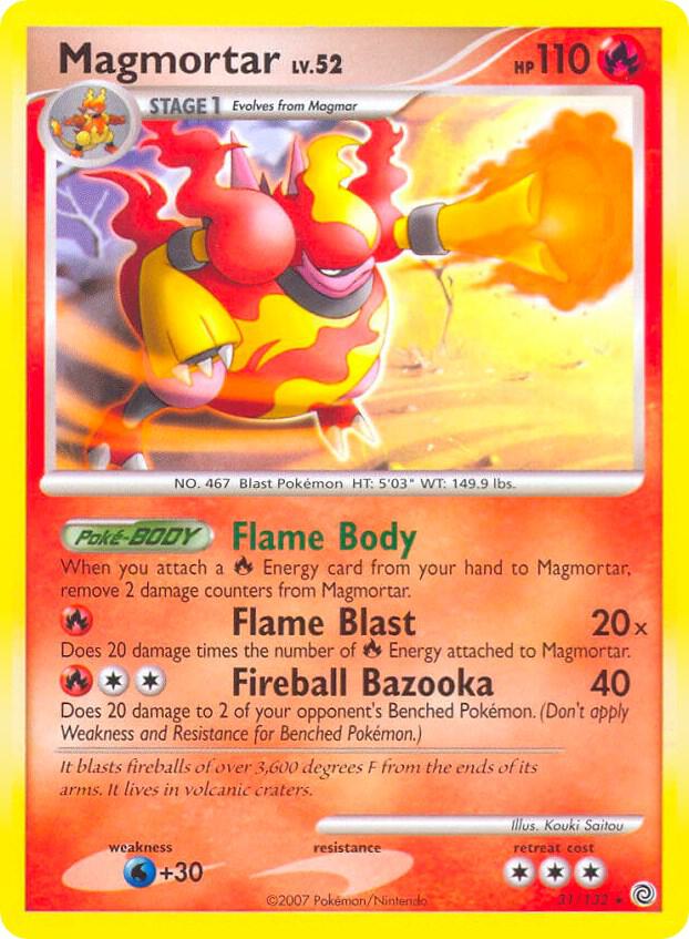 Magmortar - 31/132 (Secret Wonders) - 031/132 - Holo Rare (Inglés Foil HP)